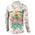 Cheer Santa Claus T-Rex Button Sweatshirt Merry Beermas Christmas - Wonder Print Shop