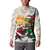 Cheer Santa Claus T-Rex Button Sweatshirt Merry Beermas Christmas - Wonder Print Shop
