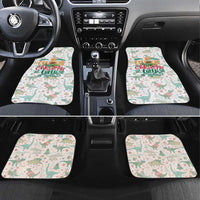 Cheer Santa Claus T-Rex Car Mats Merry Beermas Christmas - Wonder Print Shop