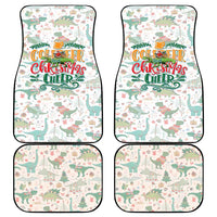 Cheer Santa Claus T-Rex Car Mats Merry Beermas Christmas - Wonder Print Shop
