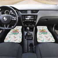 Cheer Santa Claus T-Rex Car Mats Merry Beermas Christmas - Wonder Print Shop