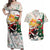 Cheer Santa Claus T-Rex Couples Matching Off Shoulder Maxi Dress and Hawaiian Shirt Merry Beermas Christmas - Wonder Print Shop
