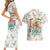 Cheer Santa Claus T-Rex Couples Matching Short Sleeve Bodycon Dress and Hawaiian Shirt Merry Beermas Christmas - Wonder Print Shop