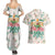 Cheer Santa Claus T-Rex Couples Matching Summer Maxi Dress and Hawaiian Shirt Merry Beermas Christmas - Wonder Print Shop