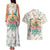 Cheer Santa Claus T-Rex Couples Matching Tank Maxi Dress and Hawaiian Shirt Merry Beermas Christmas - Wonder Print Shop