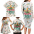 Cheer Santa Claus T-Rex Family Matching Long Sleeve Bodycon Dress and Hawaiian Shirt Merry Beermas Christmas - Wonder Print Shop