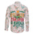 Cheer Santa Claus T-Rex Family Matching Long Sleeve Bodycon Dress and Hawaiian Shirt Merry Beermas Christmas - Wonder Print Shop