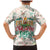 Cheer Santa Claus T-Rex Family Matching Mermaid Dress and Hawaiian Shirt Merry Beermas Christmas - Wonder Print Shop