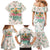 Cheer Santa Claus T-Rex Family Matching Mermaid Dress and Hawaiian Shirt Merry Beermas Christmas - Wonder Print Shop