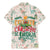 Cheer Santa Claus T-Rex Family Matching Mermaid Dress and Hawaiian Shirt Merry Beermas Christmas - Wonder Print Shop