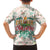 Cheer Santa Claus T-Rex Family Matching Off Shoulder Short Dress and Hawaiian Shirt Merry Beermas Christmas - Wonder Print Shop