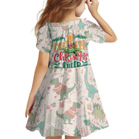 Cheer Santa Claus T-Rex Family Matching Puletasi and Hawaiian Shirt Merry Beermas Christmas - Wonder Print Shop