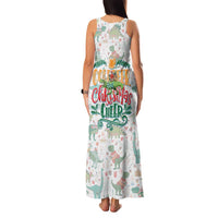 Cheer Santa Claus T-Rex Family Matching Tank Maxi Dress and Hawaiian Shirt Merry Beermas Christmas - Wonder Print Shop