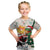 Cheer Santa Claus T-Rex Kid T Shirt Merry Beermas Christmas - Wonder Print Shop