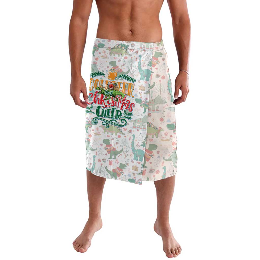 Cheer Santa Claus T-Rex Lavalava Merry Beermas Christmas - Wonder Print Shop