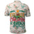 Cheer Santa Claus T-Rex Polo Shirt Merry Beermas Christmas - Wonder Print Shop