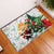 Cheer Santa Claus T-Rex Rubber Doormat Merry Beermas Christmas - Wonder Print Shop