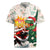 Cheer Santa Claus T-Rex Rugby Jersey Merry Beermas Christmas - Wonder Print Shop
