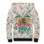 Cheer Santa Claus T-Rex Sherpa Hoodie Merry Beermas Christmas - Wonder Print Shop