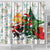 Cheer Santa Claus T-Rex Shower Curtain Merry Beermas Christmas