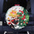 Cheer Santa Claus T-Rex Spare Tire Cover Merry Beermas Christmas - Wonder Print Shop