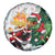 Cheer Santa Claus T-Rex Spare Tire Cover Merry Beermas Christmas - Wonder Print Shop