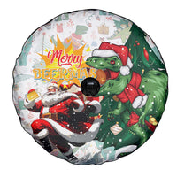 Cheer Santa Claus T-Rex Spare Tire Cover Merry Beermas Christmas - Wonder Print Shop