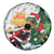 Cheer Santa Claus T-Rex Spare Tire Cover Merry Beermas Christmas - Wonder Print Shop