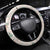 Cheer Santa Claus T-Rex Steering Wheel Cover Merry Beermas Christmas - Wonder Print Shop