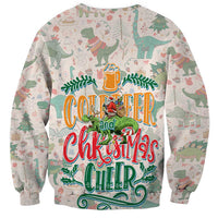 Cheer Santa Claus T-Rex Sweatshirt Merry Beermas Christmas - Wonder Print Shop