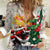 Cheer Santa Claus T-Rex Women Casual Shirt Merry Beermas Christmas - Wonder Print Shop