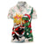 Cheer Santa Claus T-Rex Women Polo Shirt Merry Beermas Christmas - Wonder Print Shop