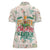 Cheer Santa Claus T-Rex Women Polo Shirt Merry Beermas Christmas - Wonder Print Shop