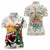 Cheer Santa Claus T-Rex Women Polo Shirt Merry Beermas Christmas - Wonder Print Shop
