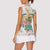 Cheer Santa Claus T-Rex Women Sleeveless Polo Shirt Merry Beermas Christmas - Wonder Print Shop