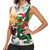Cheer Santa Claus T-Rex Women Sleeveless Polo Shirt Merry Beermas Christmas - Wonder Print Shop