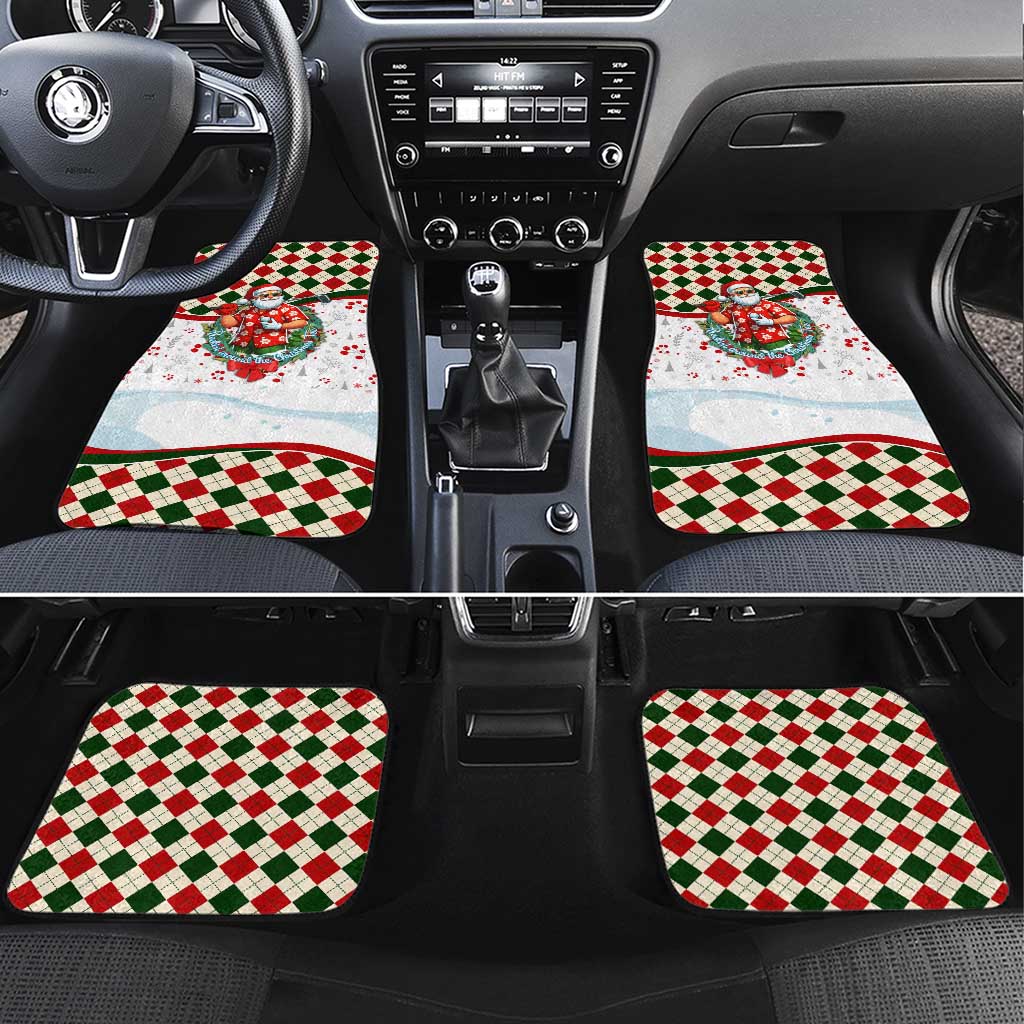 Santa Golf Club Car Mats Christmas Winter Style - Wonder Print Shop