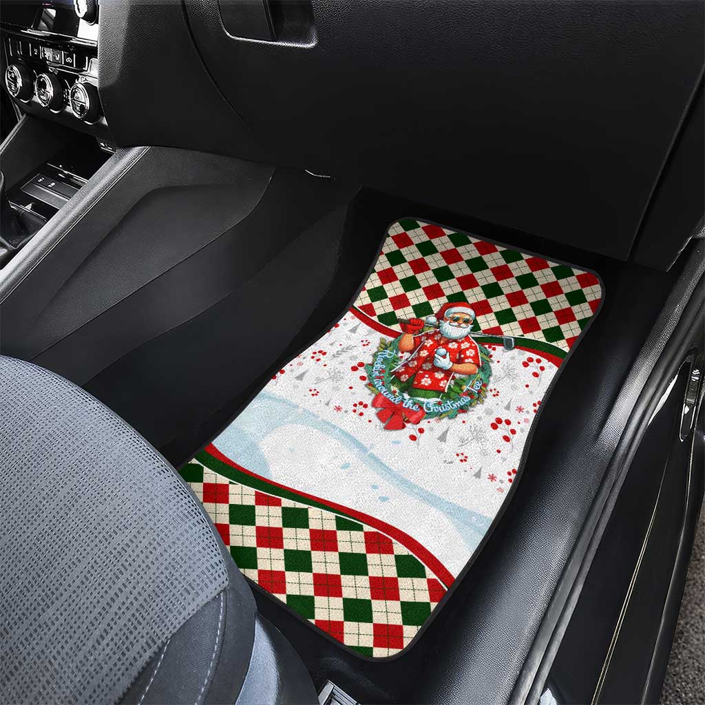Santa Golf Club Car Mats Christmas Winter Style - Wonder Print Shop