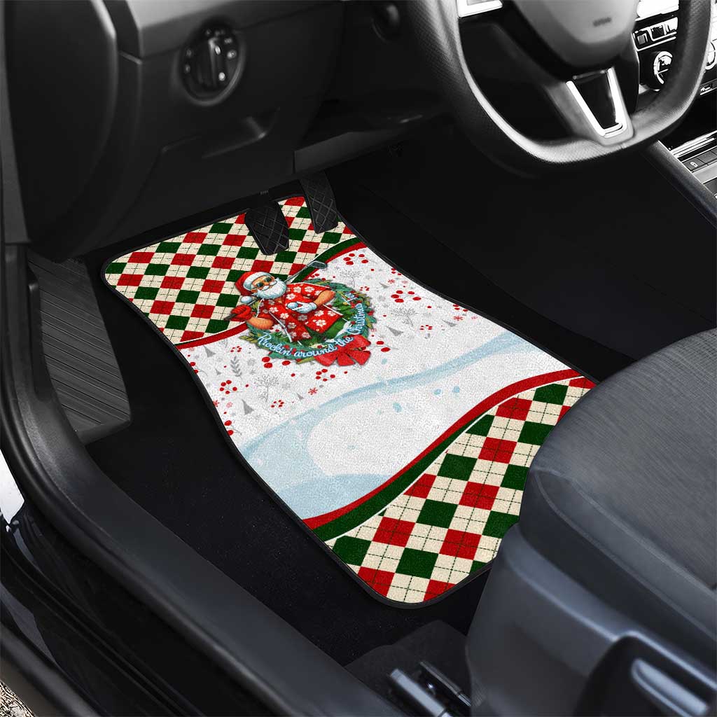 Santa Golf Club Car Mats Christmas Winter Style - Wonder Print Shop