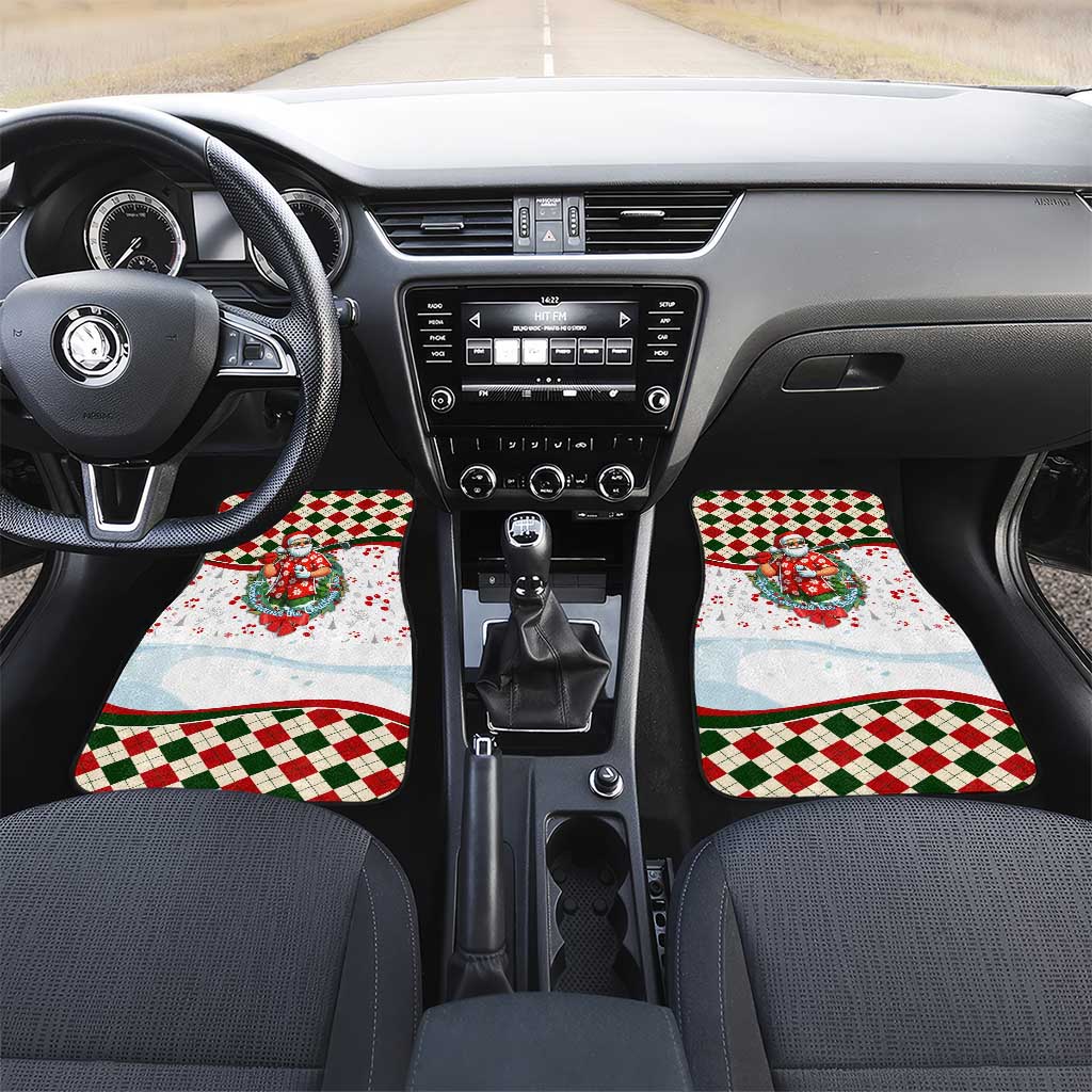 Santa Golf Club Car Mats Christmas Winter Style - Wonder Print Shop