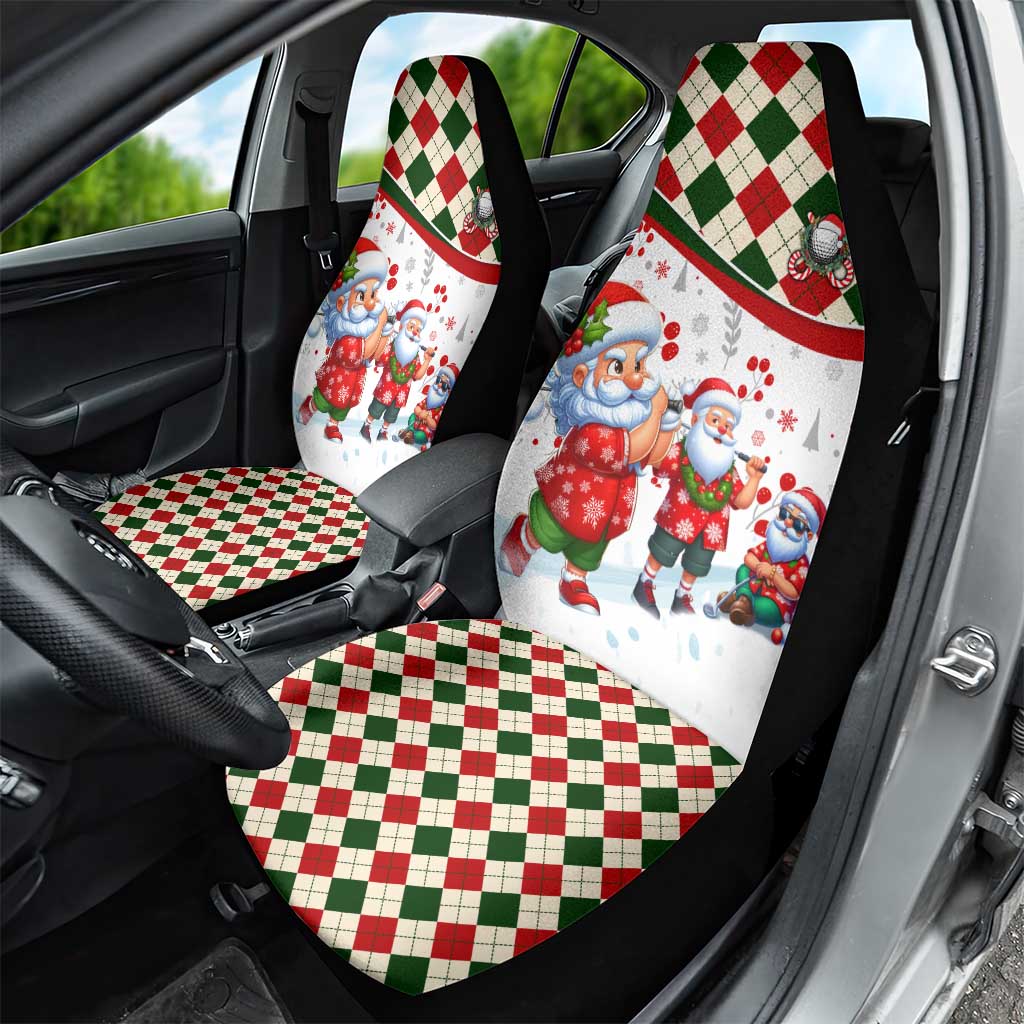 Santa Golf Club Car Seat Cover Christmas Winter Style - Wonder Print Shop