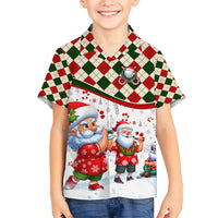 Santa Golf Club Family Matching Short Sleeve Bodycon Dress and Hawaiian Shirt Christmas Winter Style - Wonder Print Shop