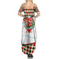 Santa Golf Club Family Matching Summer Maxi Dress and Hawaiian Shirt Christmas Winter Style - Wonder Print Shop