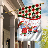 Santa Golf Club Garden Flag Christmas Winter Style - Wonder Print Shop