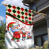 Santa Golf Club Garden Flag Christmas Winter Style - Wonder Print Shop