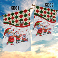 Santa Golf Club Garden Flag Christmas Winter Style - Wonder Print Shop