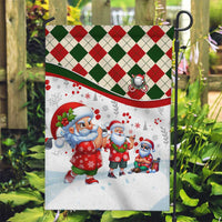 Santa Golf Club Garden Flag Christmas Winter Style - Wonder Print Shop