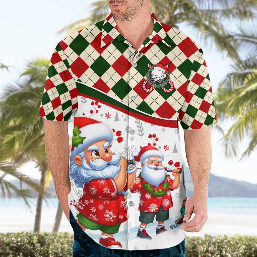 Santa Golf Club Hawaiian Shirt Christmas Winter Style - Wonder Print Shop