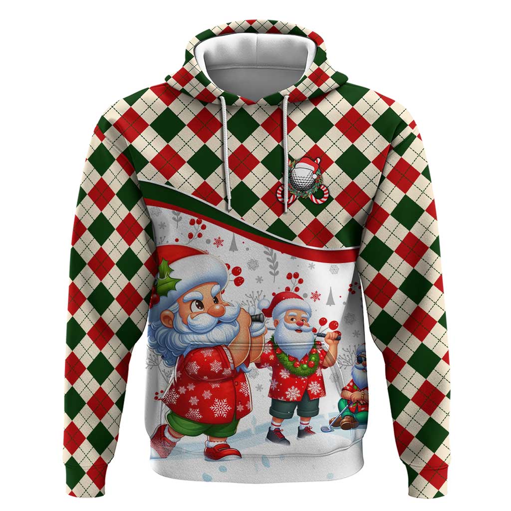 Santa Golf Club Hoodie Christmas Winter Style - Wonder Print Shop