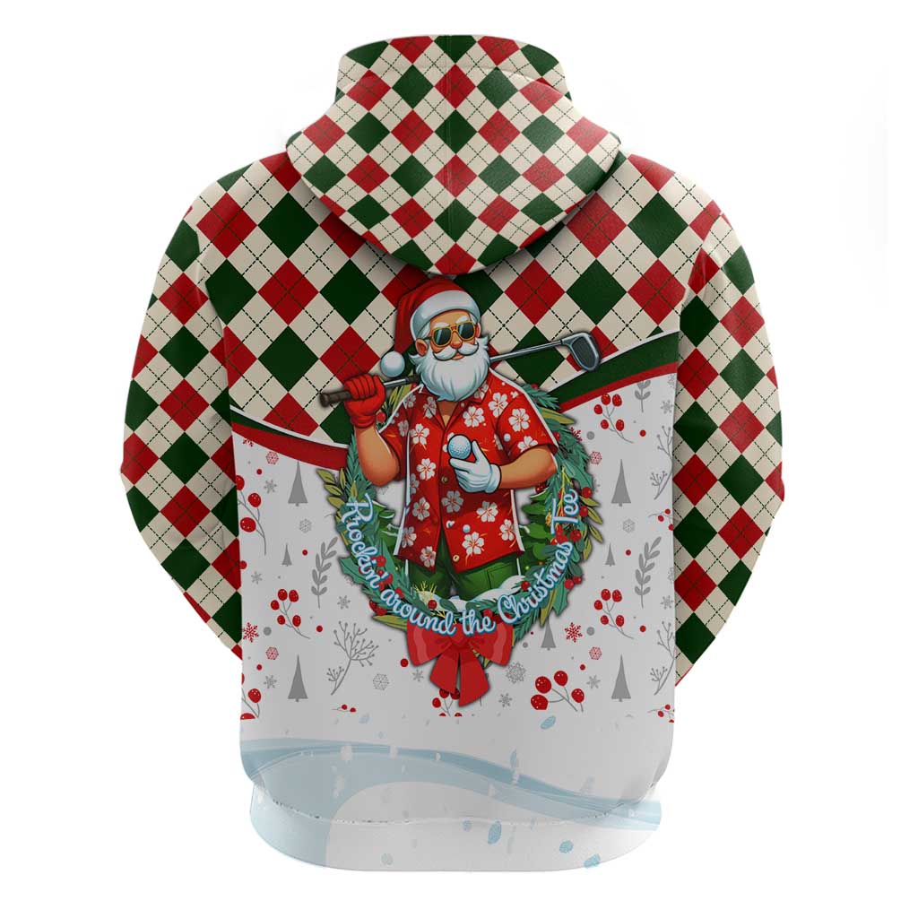 Santa Golf Club Hoodie Christmas Winter Style - Wonder Print Shop